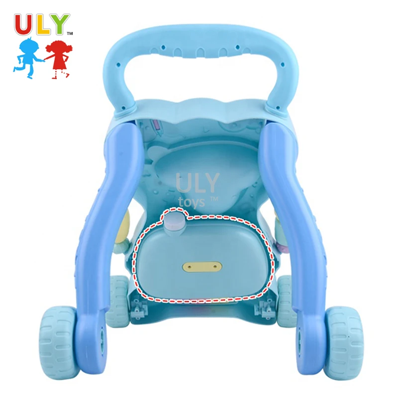Customizable Musical Car Exercise Toddler Education Push Car Baby Walker Child Toddler Trolley With Study Machine for Kids