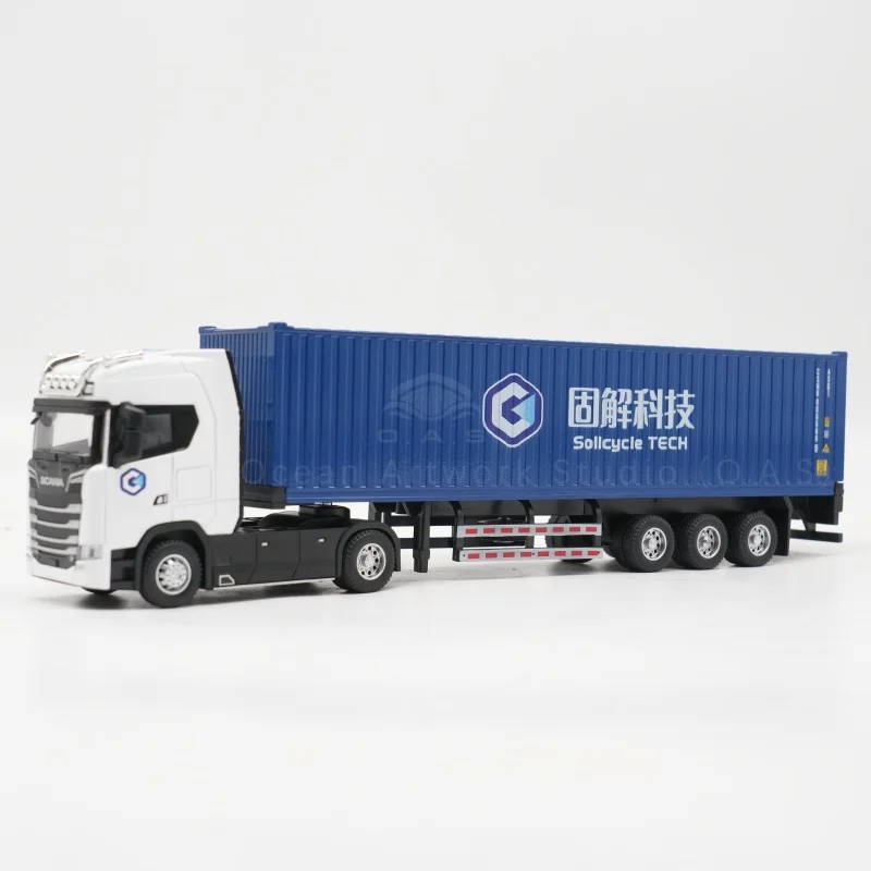 【L】O.A.S Container Model Factory Shipping Gift Customized 1:50 GJKJ Alloy Material Truck Toy Scale Model