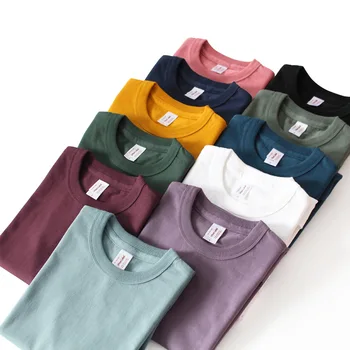 Wholesale Custom 300 Gsm Heavy Weight Men Tshirt Cotton 100% Thick High Quality Plain Blank Unisex T-Shirt