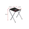 Black Fabric Stool