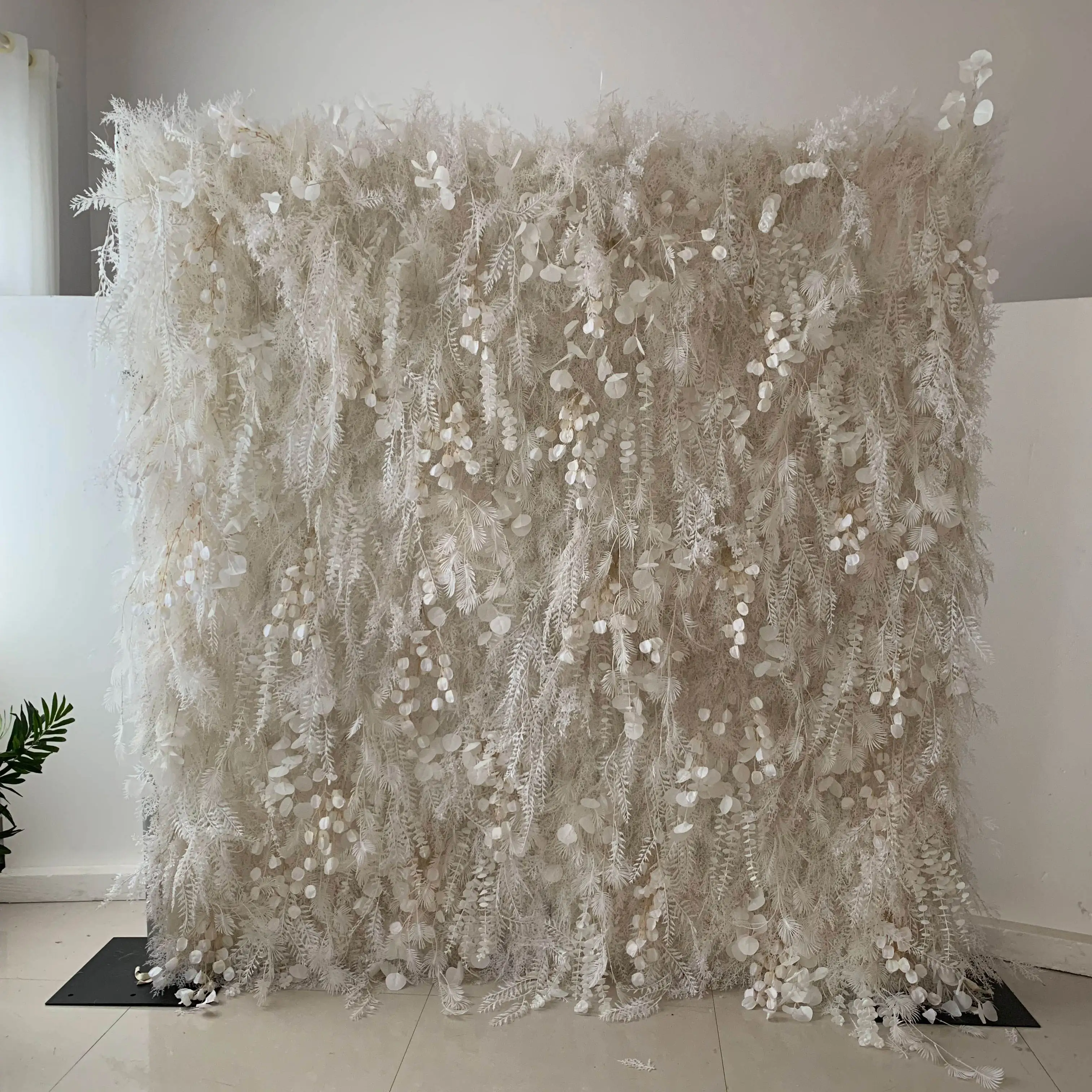 Artificial Pampas Flower Backdrop Pampas Grass Flower Wall Rose Faux