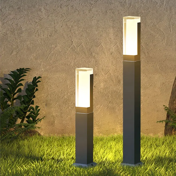 مصباح حديقة مقاوم للماء IP65 7 واط 12 واط زخرفي عصري للفنادق والمنازل في الهواء الطلق مصباح LED للعشب للفيلا والمسار