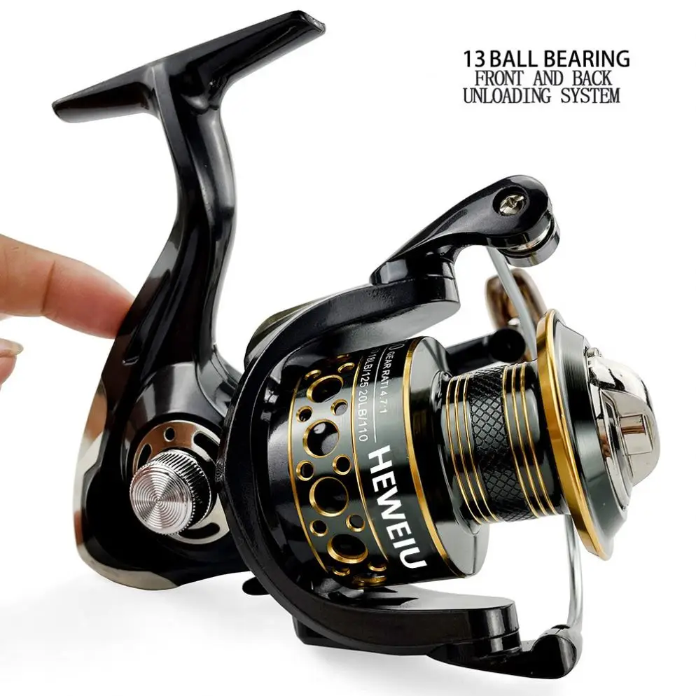 2000-7000 Series 13 BB Metal Spool Fishing Reel - Waterproof