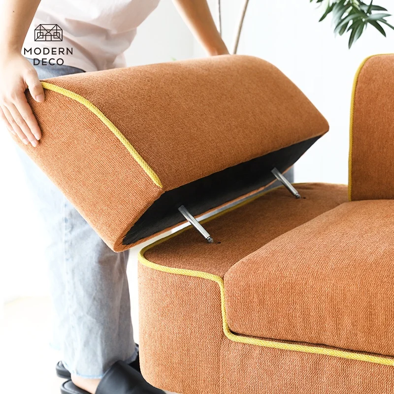 Sofa with Removable Adjustable Armrest Backrest and Attached Table Modern Furniture Sofa Living Fabric Soffa