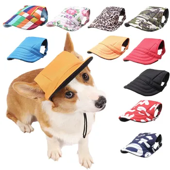 Uwinpet Summer Dog Hat Summer Pet Dog Hat With Ear Holes Adjustable Pet Hat