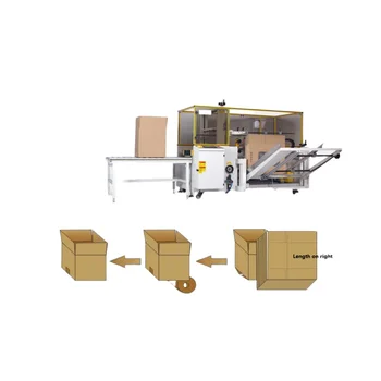 Erecting Vertical Case Erector Pack Price Automatic Carton Box Fold Bottom Sealing Machine