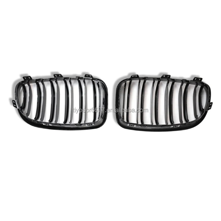 product tiypeor automotive double lines front bumper hood grille replacement three   color grill for bmw 1 series e87 e81 2008   2014-11