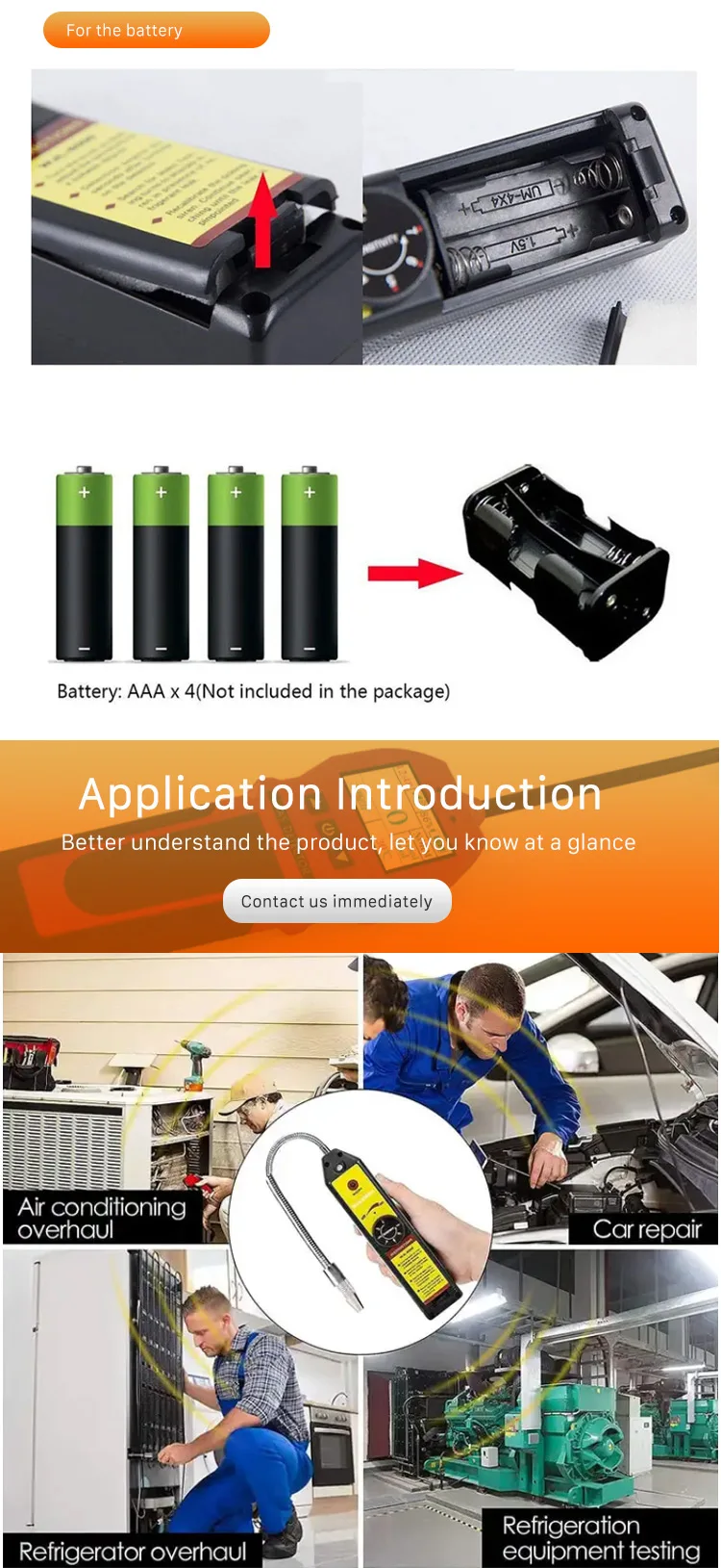 R410a Gas Leak Detector With Rechargeable Battery Buy Gas Refrigerant