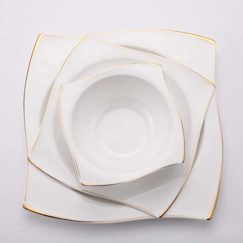 Sale > bone china square dinner plates > in stock