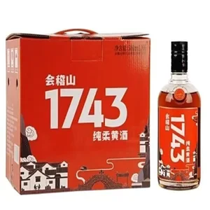 Kuaiji Mountain 1743 Yellow Wine 42% Alcohol 500ml*6 Bottles Boxed Jiangsu