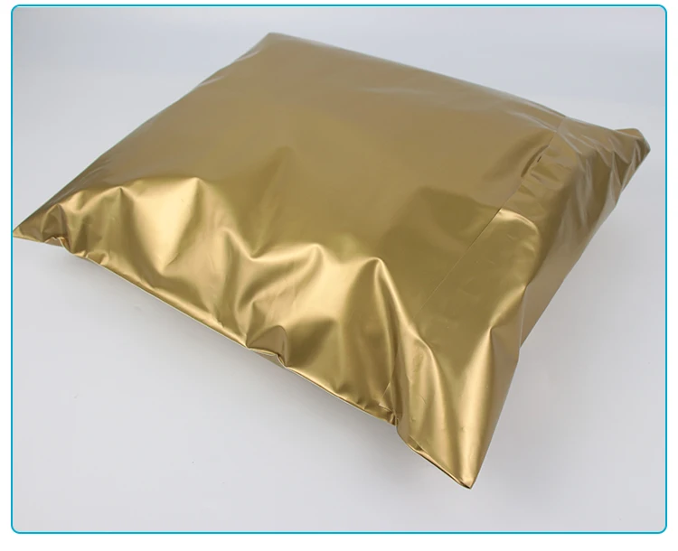 Custom Printed Logo Self Sealing Gold Poly Mailer Clothing Packaging