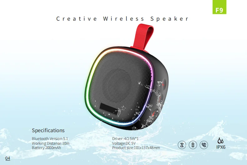 lenrue f9 bluetooth speaker