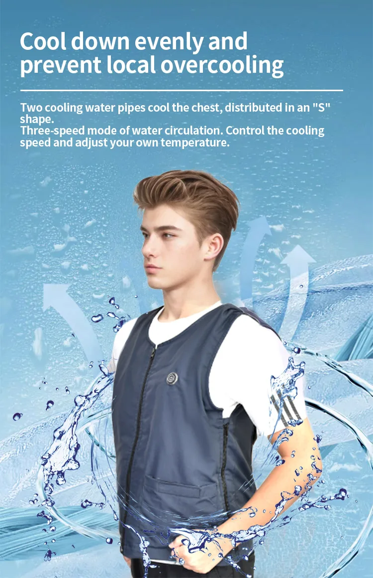 Water Activated Evaporative Cooling Vest,Wearer Stays Cool And Dry