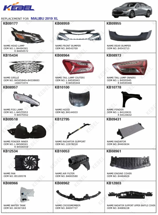 product kebel wholesale factory supply auto body kit condenser oem 84153744 condensator for chevrolet malibu 2016 2017 2018-4