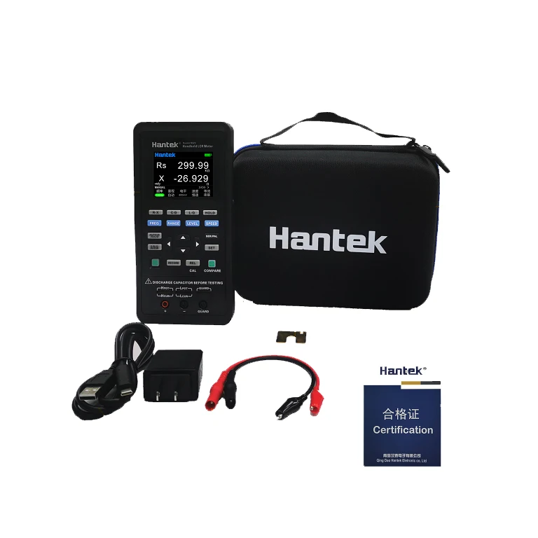 Hantek Digital Handheld LCR Meter 1833C Portable Digital Bridge LCR Inductance Capacitance Resistance Tester 100Khz