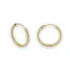 SQUARE TUBE HOOP EARRINGS 1X14mm PLAIN