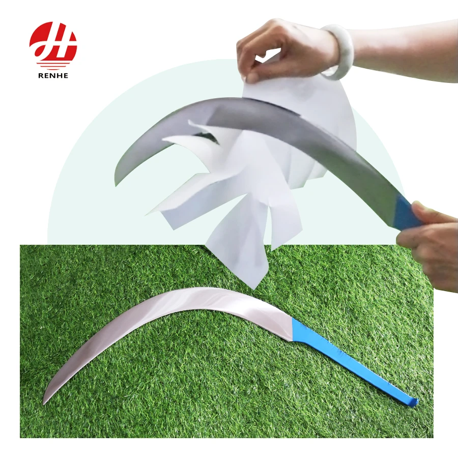 65Mn  Steel Outdoor  Hand Grass  Scythe Agricultural Garden Iol Palm Sickle for Palm Harvest with Handle