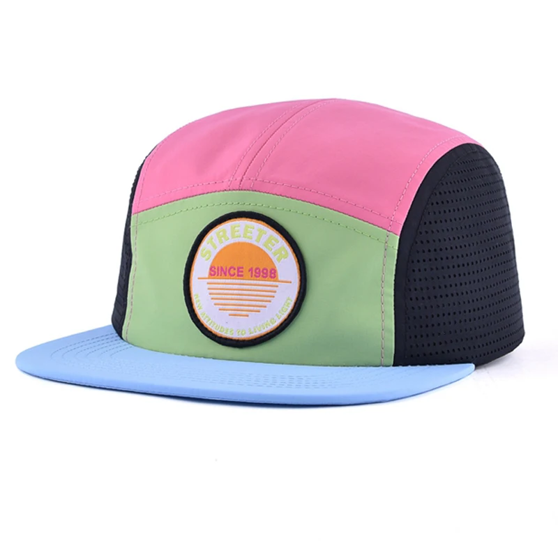 colorful 5 panel hats