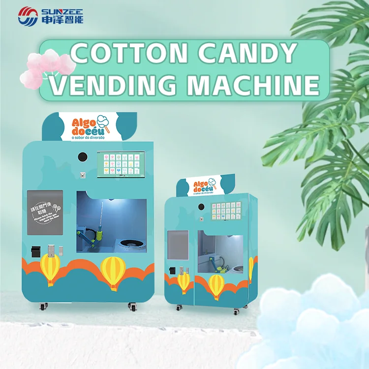 cotton candy floss machine automatical floss flower cotton candy making vending machine