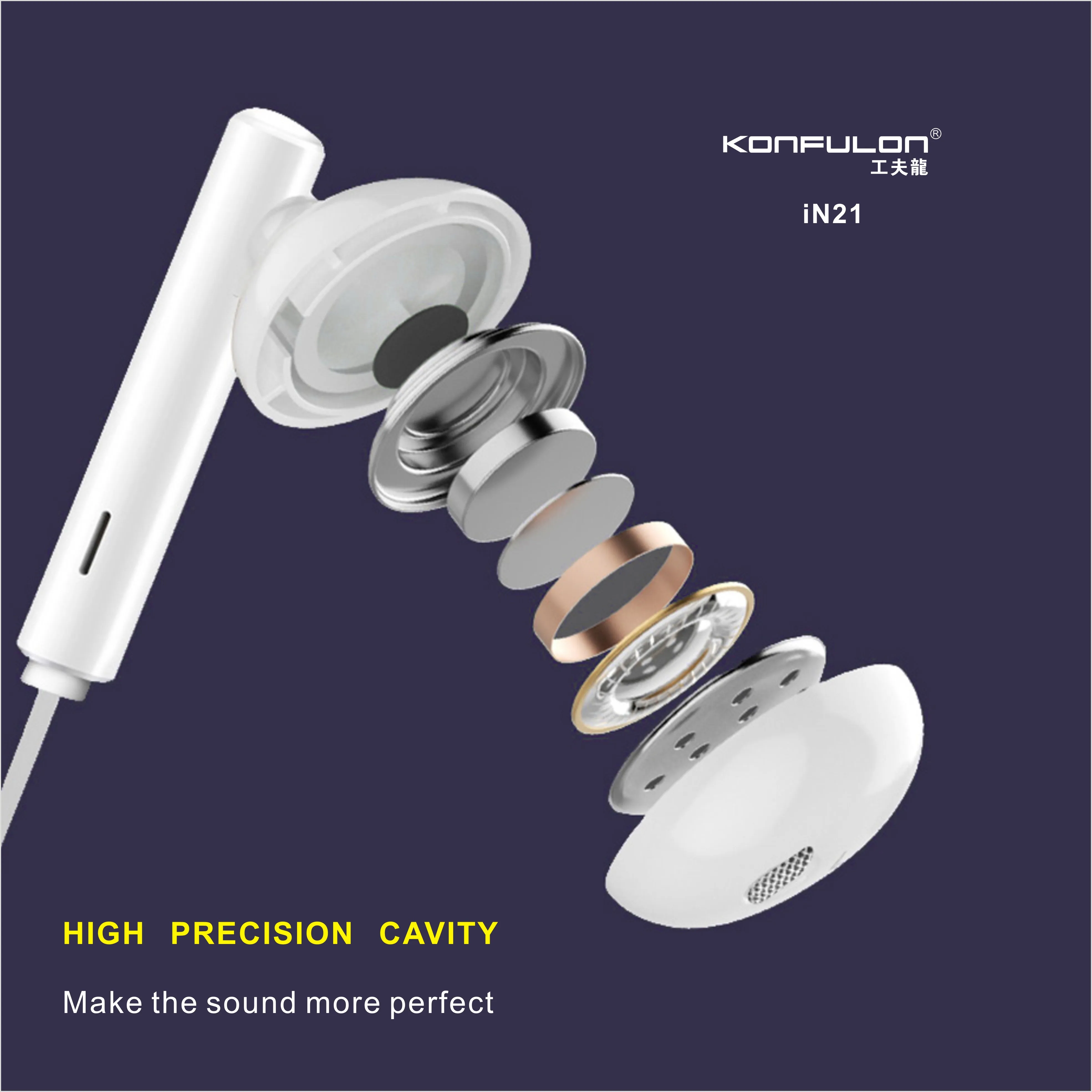 Konfulon наушники USB-C проводные наушники с шумоподавлением наушники встроенный микрофон и регулятором громкости для Type-c