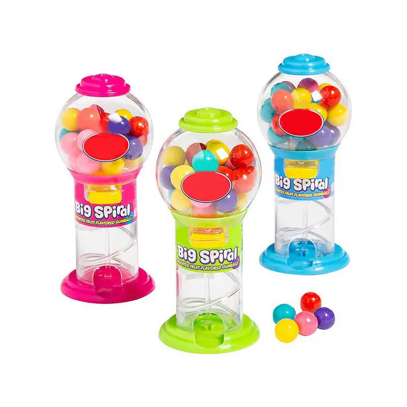 Mini  Vintage Plastic Small Gumball Machine Chewing Gum Dispenser Candy Toy Vending Machine for Kids