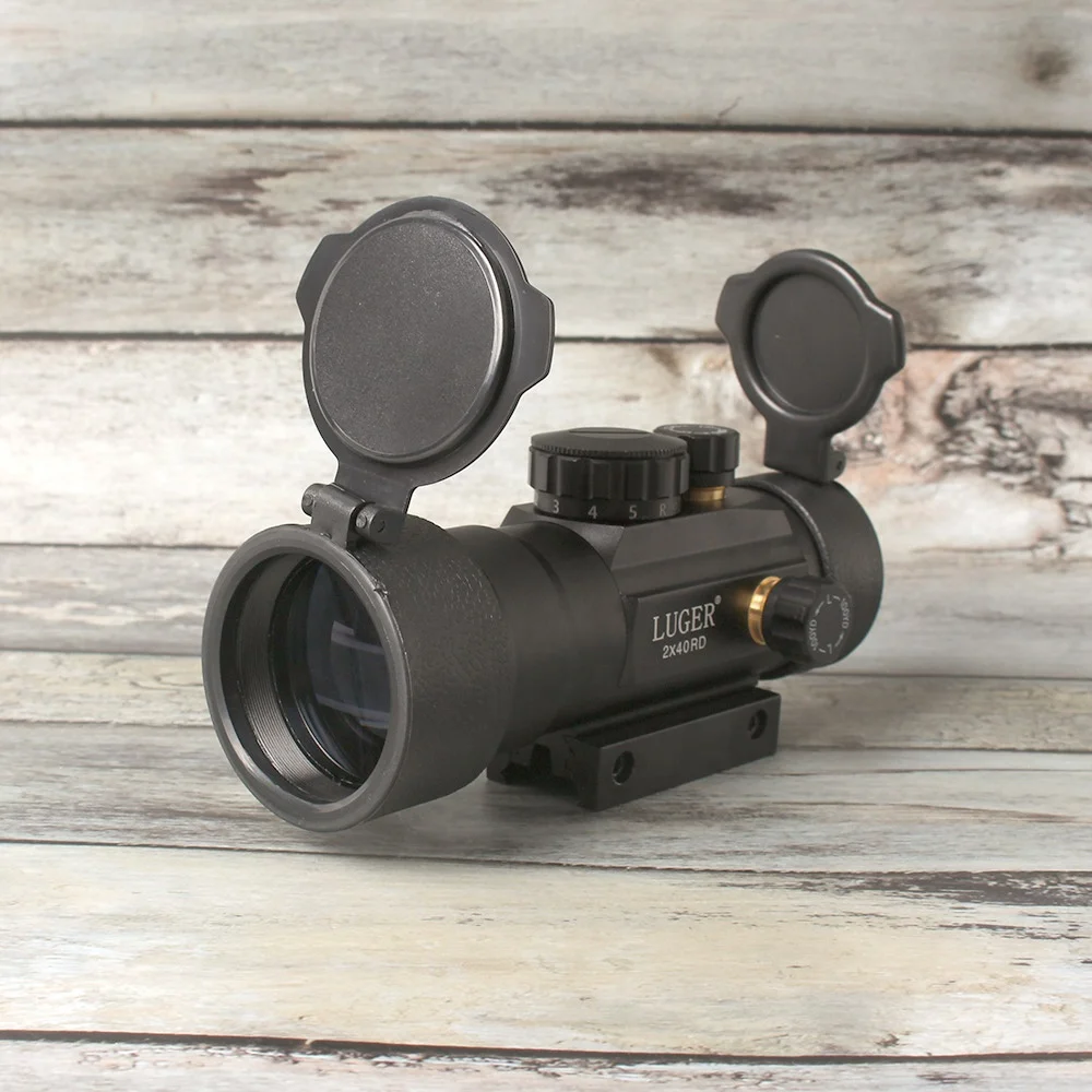 ESSLNB Airsoft Viseur Point Rouge 5 Paramètres de luminosité Rouge et Vert Point Rouge Chasse