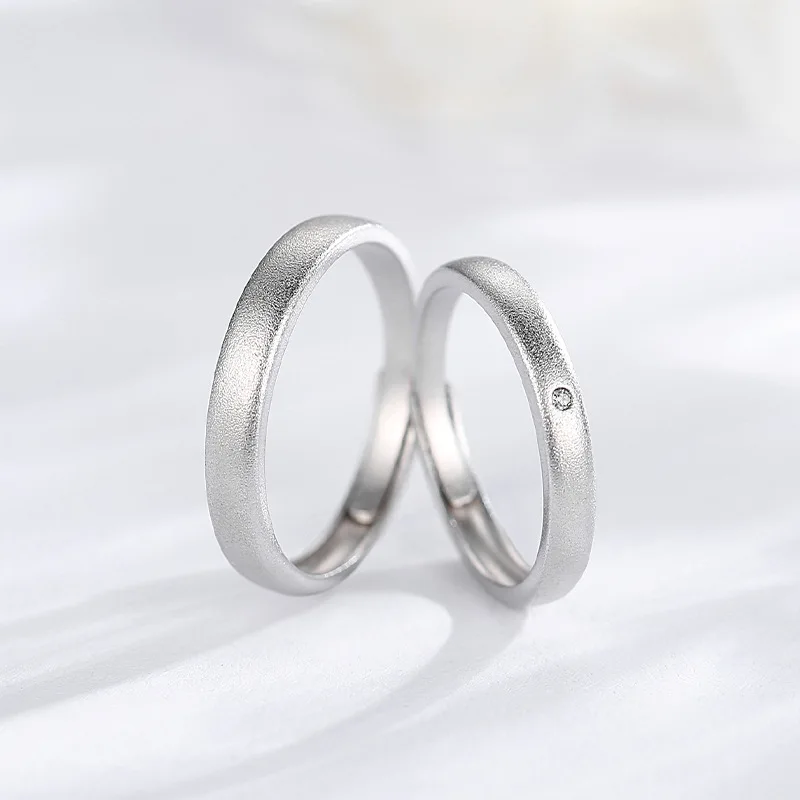 The New One-hearted Couples Silver Ring Designs Men Women Frosted Sterling  Silver 925 Stackable Ring - Buy Silver Ring Designs Men,Sterling Silver 925  Rings,Sterling Silver Stackable Ring Product on