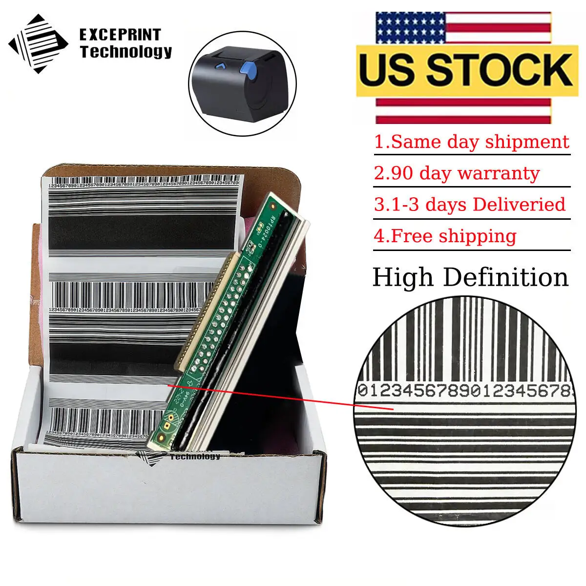 Ibm Toshiba 6145-1tn 203dpi Printhead For Thermal Printers Oem