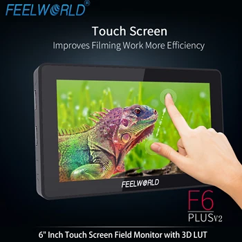 FEELWORLD F6 Plus  V2 6 Inch DSLR Camera Field Touch Screen Monitor with 3D Lut Small Full HD 1920x1080 Dslr Field Monitor detail image