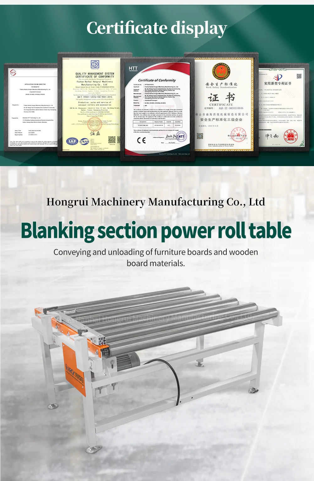 Enhance Workplace Safety: Sensor-Equipped Power Rollers for Peace of Mind details