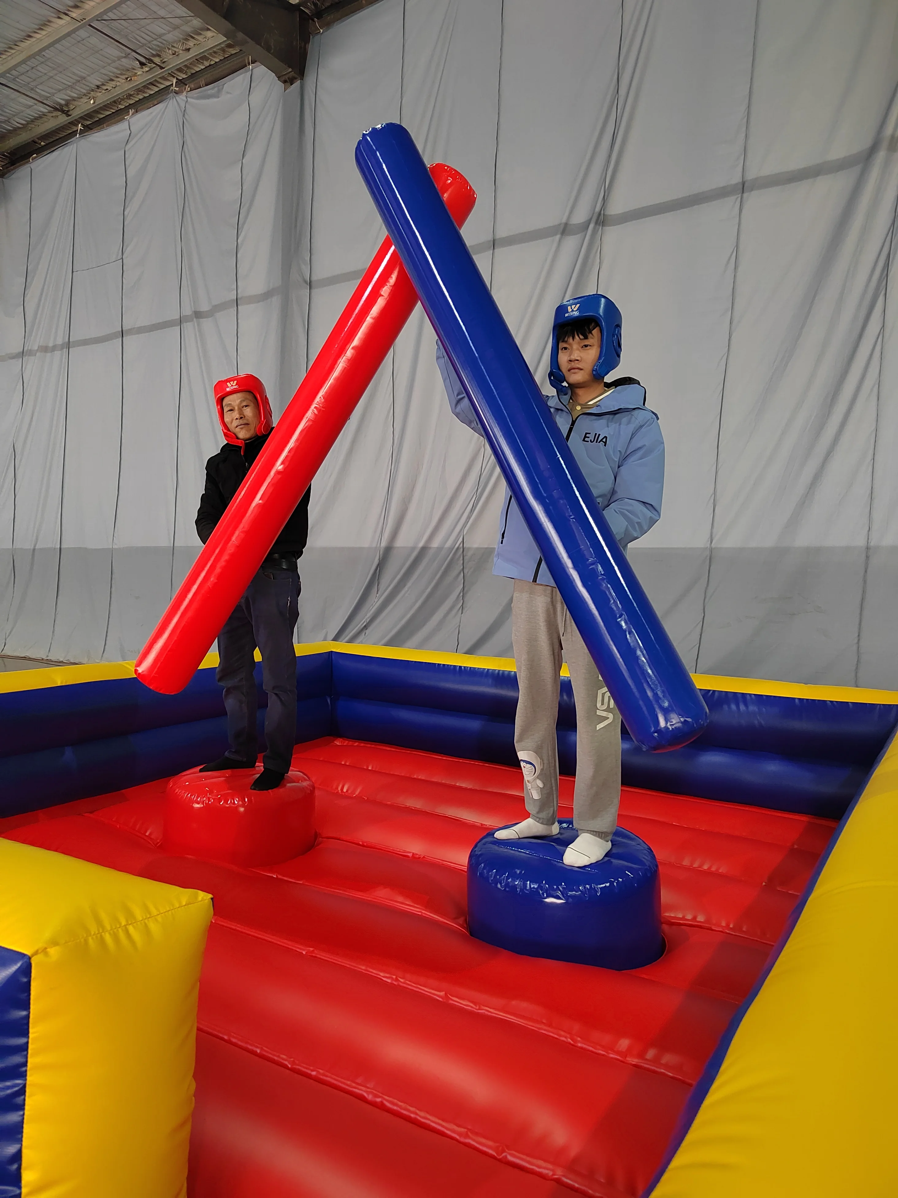 Inflatable Jousting Set for Backyard Parties and Outdoor Fun for Kids and Adults
