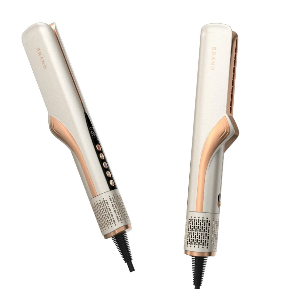 New Custom High Quality 3 in 1 Airflow Air Wet to Dry Electric Negative Ion Flat Iron Blow Dryer Hair Straightener Machine