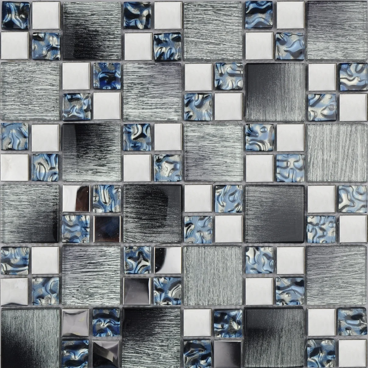 Top quality good-looking square mosaic tile  glossy surface metal mosaic tile with cheap price