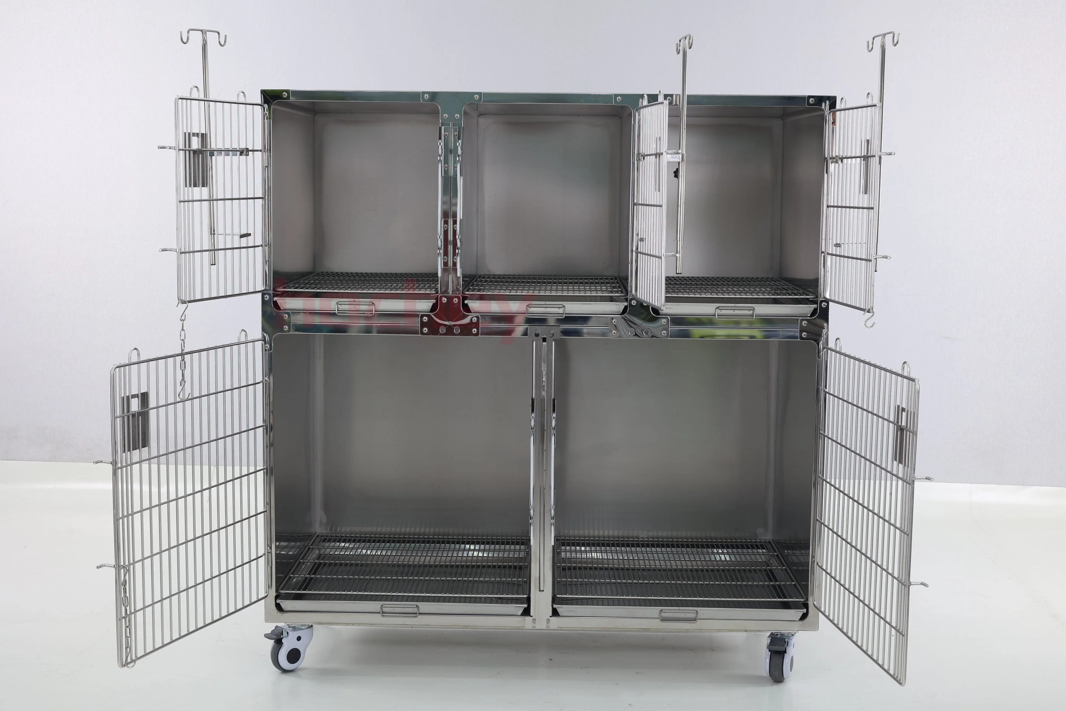 Mt Medical Luxury Stainless Steel Veterinary Animal Cage Cat Dog Kennel