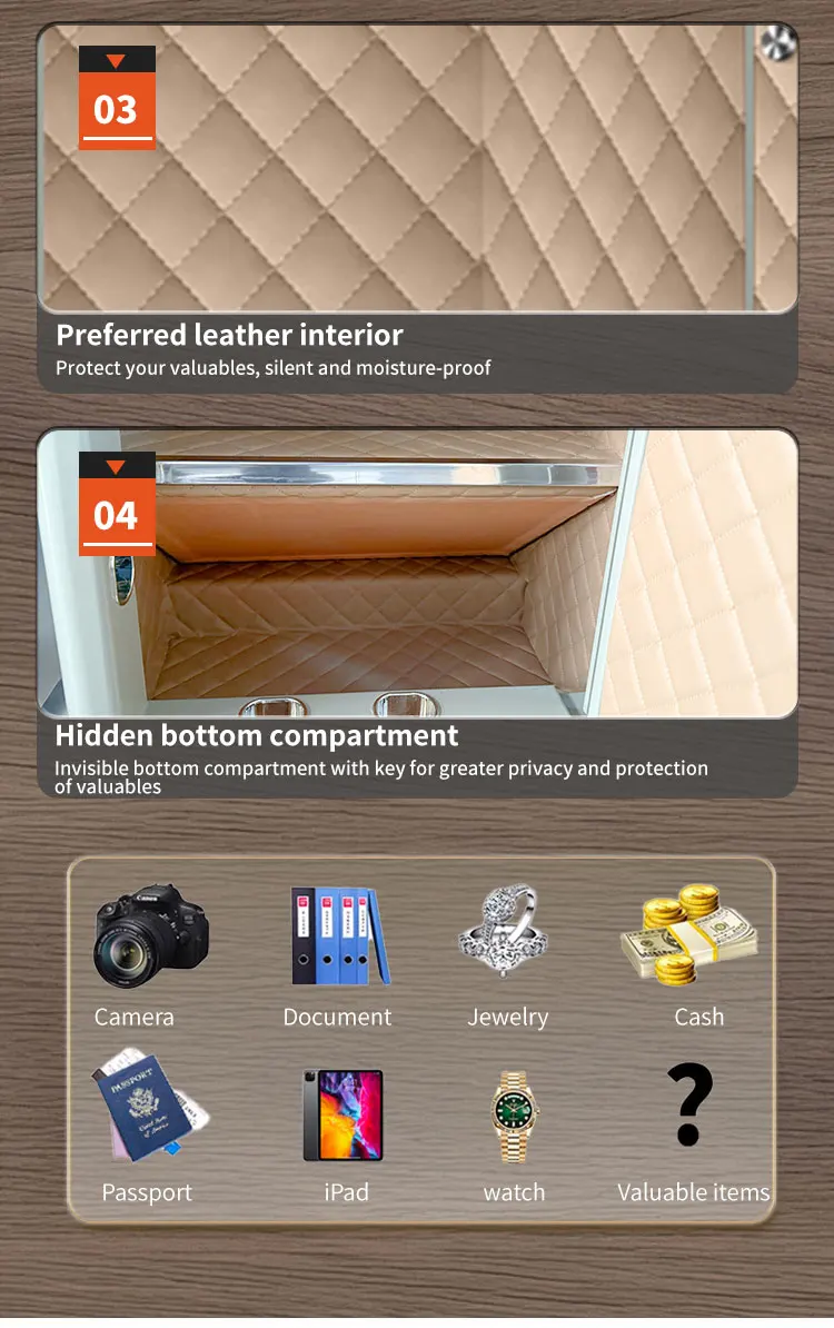 CEQSAFE Anti-Theft Storage Box with TUYA APP WIFI Fingerprint Access for Home Office Hotel factory