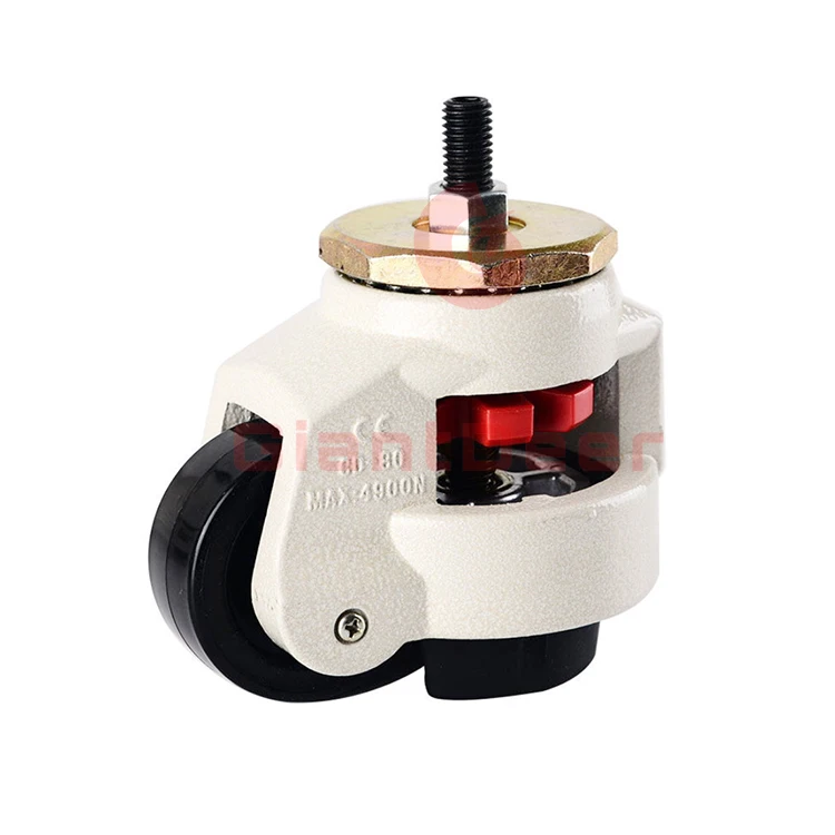 Factory Price Top Plate Industrial Leveling Nylon Feet Height Adjustable Caster Wheels