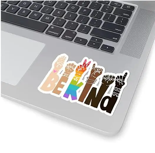 fast delivery  PVC LGBT Pride Rainbow Sheep Sticker Decal Car sticker bumper sticker
