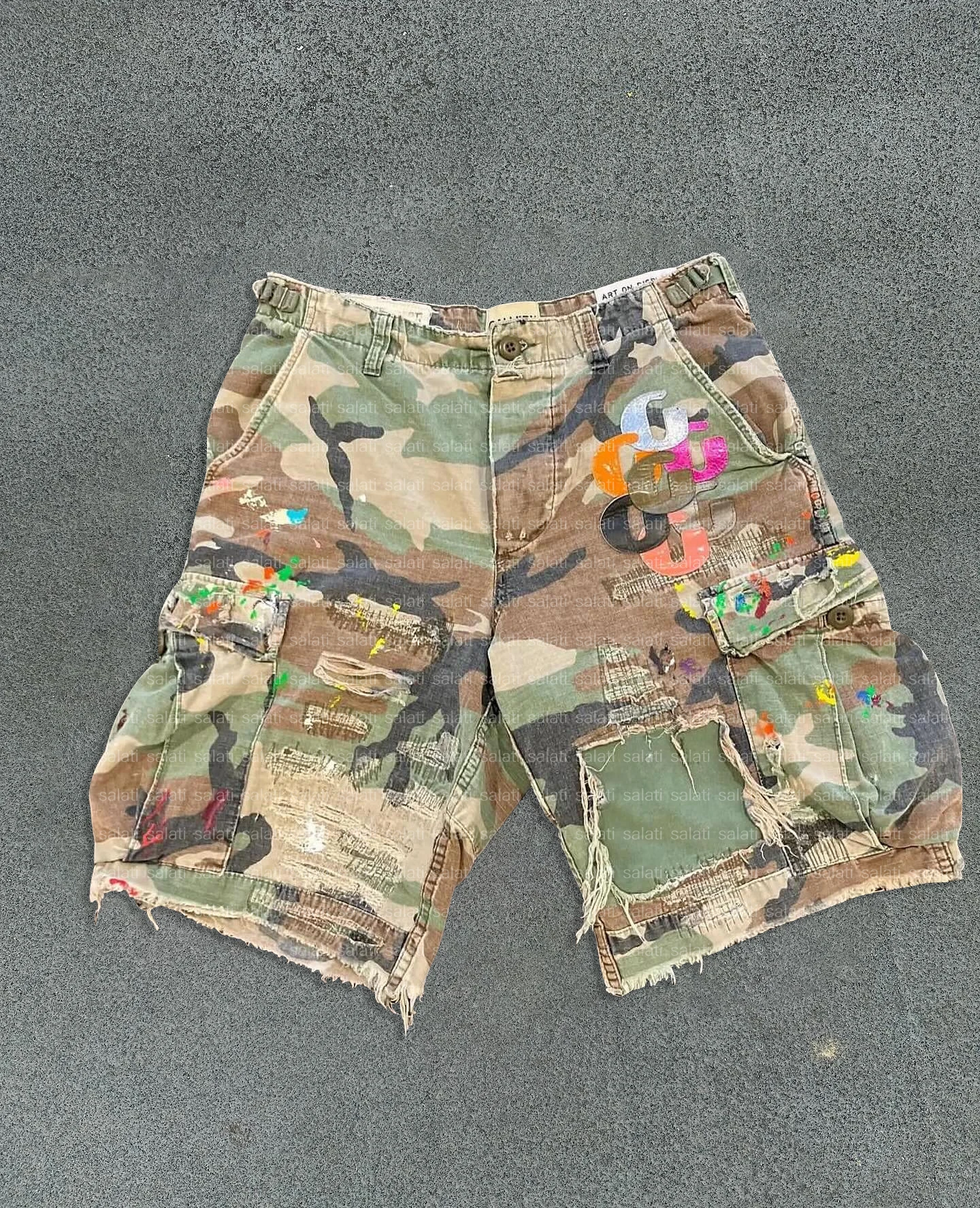 Man Short Manufacturer Streetwear Summer Vintage Baggy Oversized Cotton Sublimation Printed Camouflage Camo Cargo Shorts for Men gallery 7