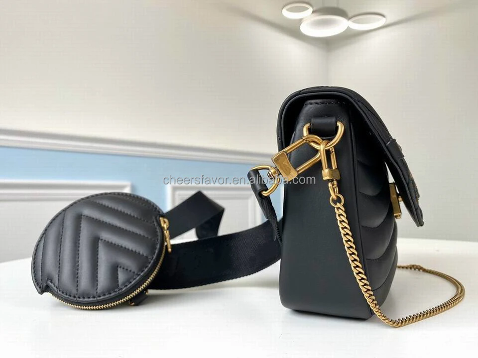 Wholesale Luxury Famous Brand Leather handbag cowhide bag hardware