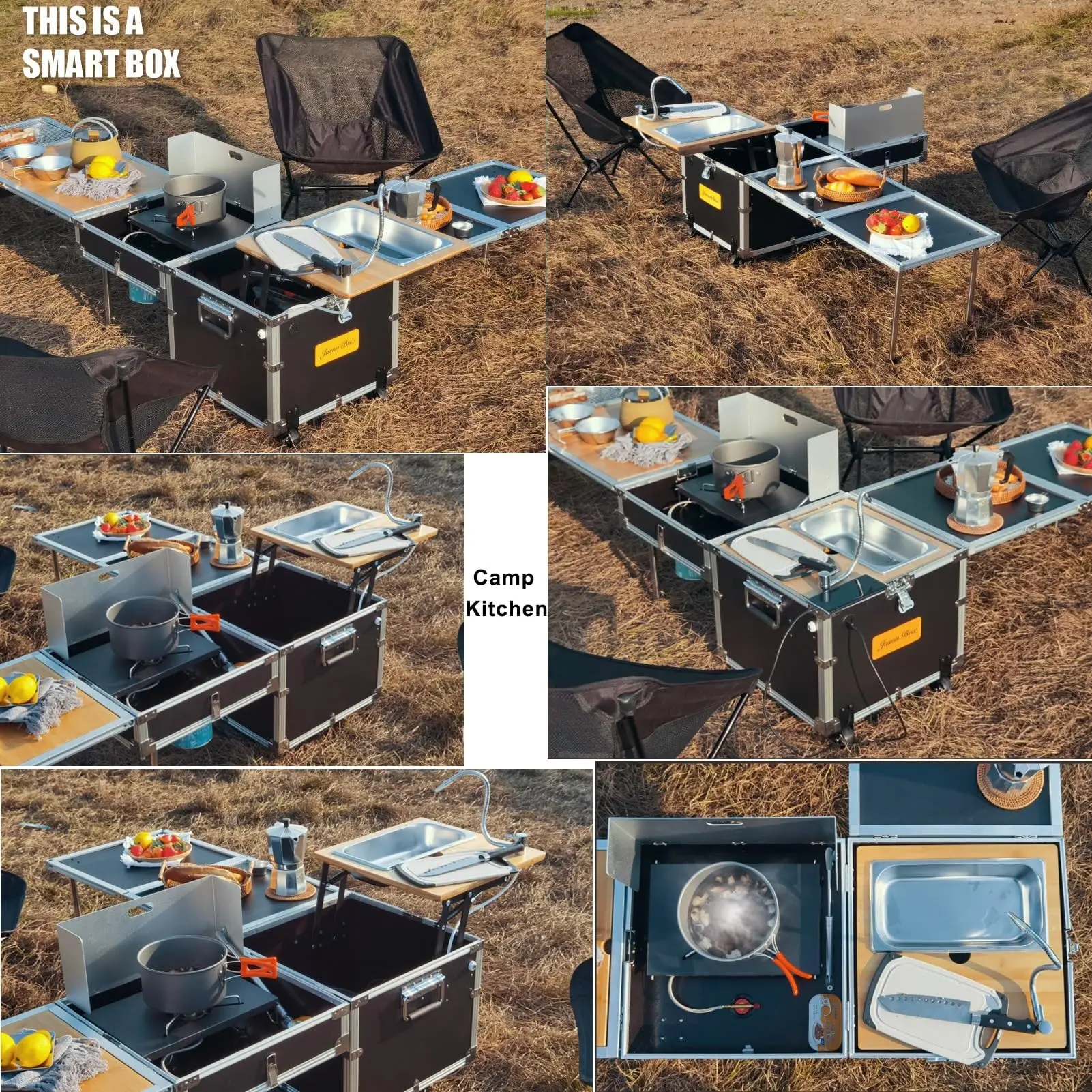 Portable Camping Kitchen Ultimate Outdoor Cooking Set