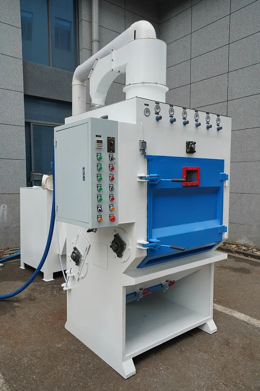 Rubber Belt Tumble Blasting Machine Automatic Sandblasting Cabinet