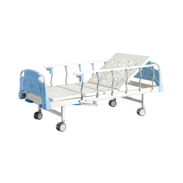 Factory Direct high end Two Crank Single Shake Back lifting manual medical equipments hospital bed