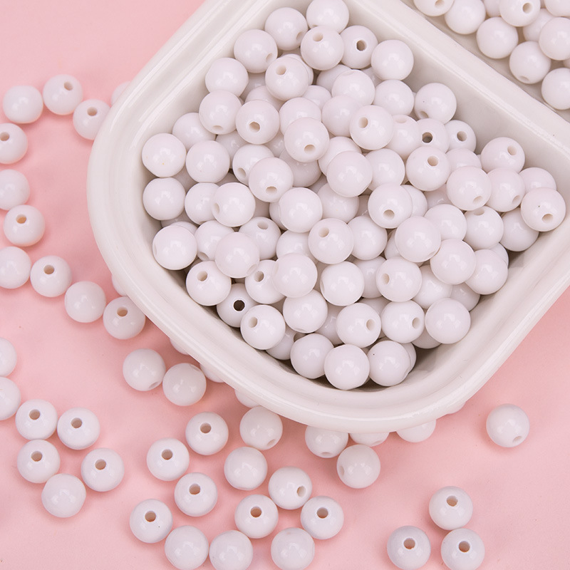 Moda chiaro perline acriliche a forma di fiocco colorato per la creazione di gio