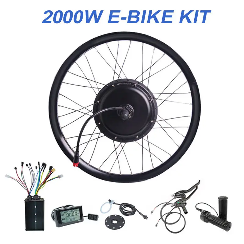 High Quality 72V 60V 52V 48V 3000W 5000W Gearless Rear Wheel Power Direct Motor Electrical EBike Kit