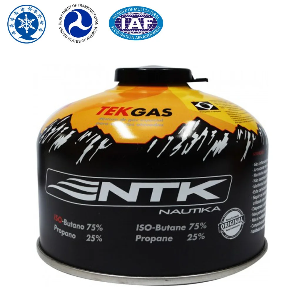 2 Piece TFS Butane Gas Cartridge 100g, 230g, 450g with EN417 Safety Valve