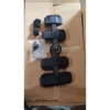 Black knee strap airbag