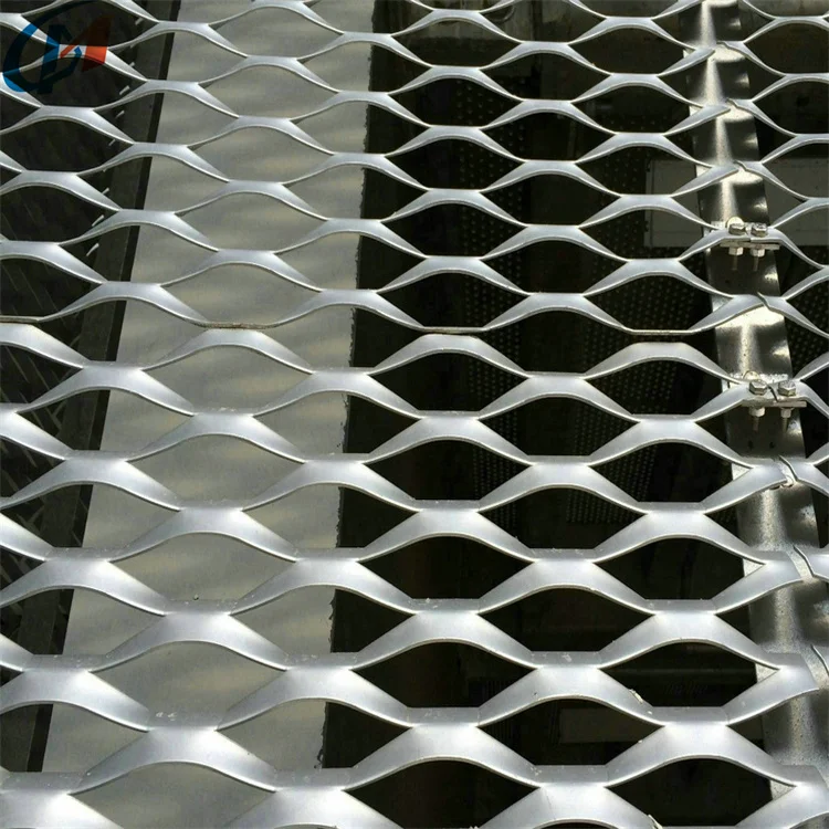 PVDF Coating Raised Aluminum Expanded Perforated Metal Mesh Sheet Wall Cladding for Architectural Mesh Uses