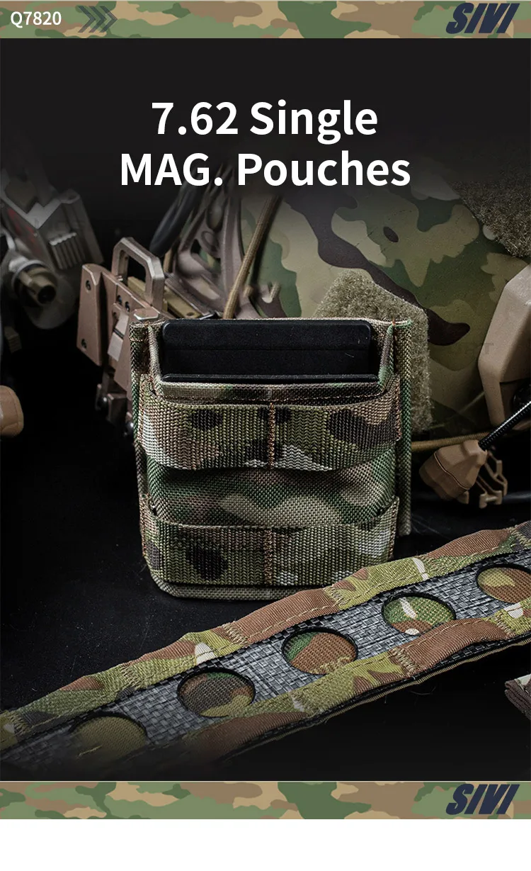 Tactical Molle Single Open-top 7.62 Mag Pouch Short Fast | MercadoLivre