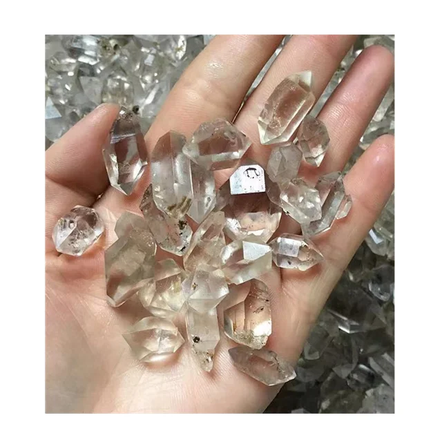 natural white crystal stone herkimer diamond shining diamond