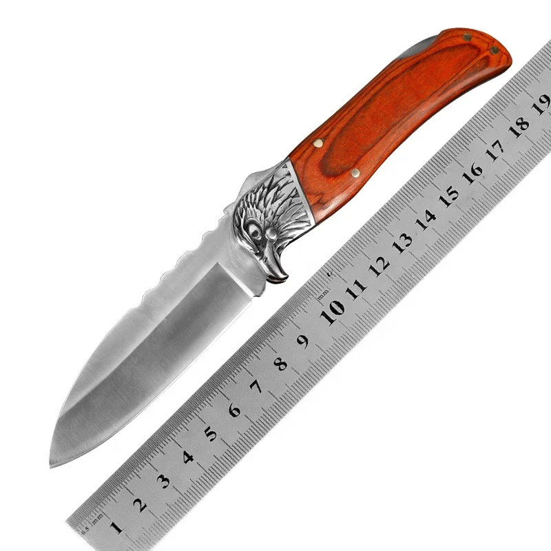 Factory Direct Custom Design Eagle Bolster Folding Knife Portable Pocket Knife